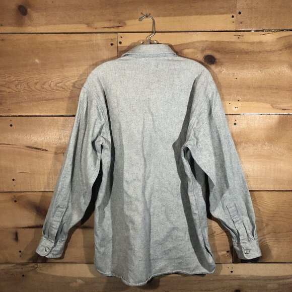 Vintage L.L. Bean Timberline Button Down Shirt Mens Size Large Tall Flannel - Picture 8 of 11